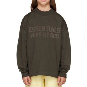 Kids Brown long sleeve shirt
